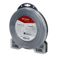 Fio de corte, 2,5 mm x 81 m, quadrada, cinzenta, Titanium Power da