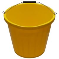 Balde 13.6l, Plástico, amarelo