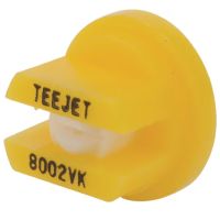 Bico padrão, jato plano único TP 80° 02, cerâmica, amarelo, TeeJet