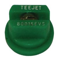 Bico padrão, jato plano único TP 80° 015, aço inoxidável, verde, TeeJet