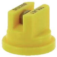 Bico padrão, jato plano único TP 80° 02, aço inoxidável, amarelo, TeeJet