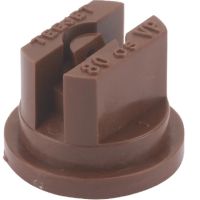 Bico padrão, jato plano único TP 80° 05, plástico, castanho, TeeJet