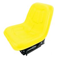 Assento com suspensão mecânica, amarelo, em PVC