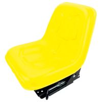 Assento com suspensão mecânica, com mola mecânica, amarelo