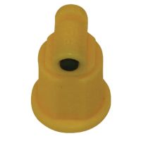 Bico anti-deriva, venturi, jato plano único TTI 110° 02, plástico, amarelo, TeeJet