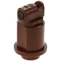 Bico anti-deriva, venturi, jato plano único TTI 110° 05, plástico, castanho, TeeJet