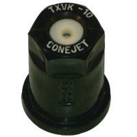 Bico padrão, jato cónico TXVK 80° 10, cerâmica, preto, TeeJet
