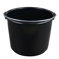 Balde para trabalhos pesados 20L, preto