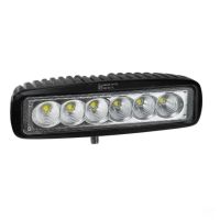 Luz de trabalho LED, 3W, 1350lm, retangular, 12/24V, branco, 50x60x160mm, 6 LEDs, Vapormatic