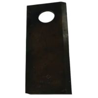 Lâmina de gadanheira ESQ. 120x48x4mm Ø18.50mm, adequada para Vicon/Gehl/Lely/New Holland/Pöttinger (embalagem de 25 unid.)
