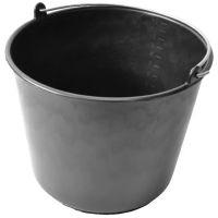 Balde 12l, preto, Gripline
