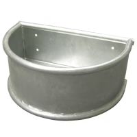 Calha semi-circular, galvanizada