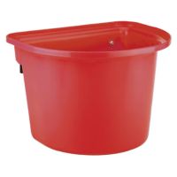 Balde com suporte, 12L, vermelho