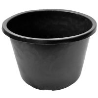 Recipiente plástico preto 45L Ø520x330 mm Gripline