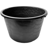 Recipiente plástico preto 65L Ø600x340 mm Gripline