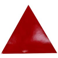 Sinalização de advertência adesiva triângulo 150x150mm Mazon