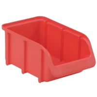 Caixa de armazenamento 100x165x75mm, 0.73l capacity, red, Linbin no.2 by Hünersdorff