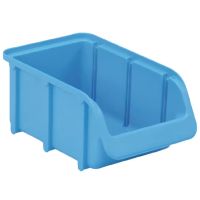 Caixa de arrumação 100x165x75mm, capacidade de 0,73l, polipropileno azul, Linbin nº 2 da Hünersdorff