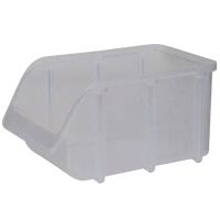 Caixa de armazenamento 100x165x75mm, capacidade de 0,73l, polipropileno transparente, Linbin nº 2 da Hünersdorff
