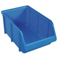 Caixa de arrumação 205x335x155mm, capacidade de 7L, em polipropileno azul, Linbin n.º 4 da Hünersdorff