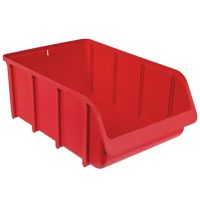 Caixa de armazenamento 315x495x185 mm, 19,27l de capacidade, polipropileno vermelho, Linbin n.º 5 by Hünersdorff