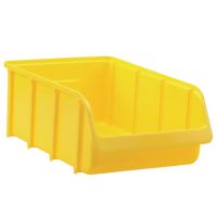 Caixa de armazenamento 315x495x185mm, capacidade de 19,27L, polipropileno amarelo, Linbin nº 5 da Hünersdorff
