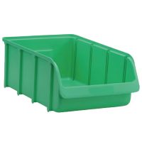 Caixa de arrumação 315x495x185mm, capacidade de 19,27 l, em polipropileno verde, Linbin n.º 5 da Hünersdorff