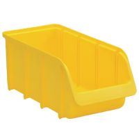 Caixa de armazenamento 146x318x127 mm, capacidade de 4,24 l, polipropileno amarelo, Linbin n.º 3L da Hünersdorff