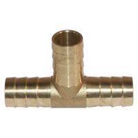 Ligação da mangueira em T. 5/8" de latão