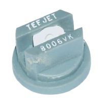 Bico padrão, duplo jato plano XR 80° 06, Cerâmico, Cinzento, TeeJet