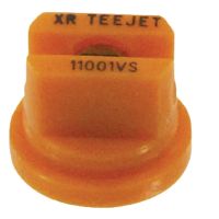 Bico padrão, duplo, jato plano XR 110° 01, aço inoxidável, laranja, TeeJet
