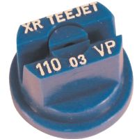 Bico padrão, duplo, jato plano XR 110° 03, plástico, azul, TeeJet