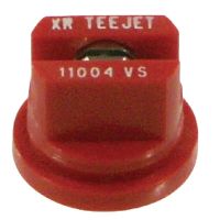 Bico padrão, duplo, jato plano XR 110° 04, aço inoxidável, vermelho, TeeJet