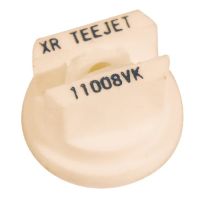 Bico padrão, duplo, jato plano XR 110° 08, cerâmica, branco, TeeJet