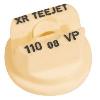 Bico padrão, duplo, jato plano XR 110° 08, plástico, branco, TeeJet