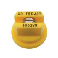Bico padrão, duplo jato plano XR 80° 02, Aço Inoxidável, Amarelo, TeeJet