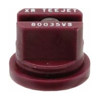 Bico padrão, duplo jato plano XR 80° 03, Aço Inoxidável, Azul, TeeJet