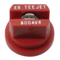 Bico padrão, duplo jato plano XR 80° 04, aço inoxidável, vermelho, TeeJet