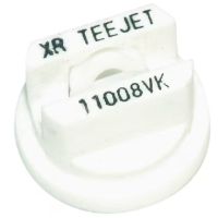 Bico padrão, duplo jato plano XR 80° 08, Cerâmico, Branco, TeeJet