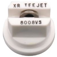 Bico padrão, duplo jato plano XR 80° 08, aço inoxidável, branco, TeeJet