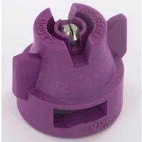 Bico padrão, duplo, jato plano XRC 110° 025, aço inoxidável, lilás, TeeJet