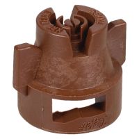 Bico padrão, duplo, jato plano XRC 110° 05, plástico, castanho, TeeJet
