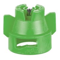 Bico padrão, duplo jato plano XRC 80° 015, Aço Inoxidável, Verde, TeeJet