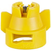 Bico padrão, duplo jato plano XRC 80° 02, Aço Inoxidável, Amarelo, TeeJet