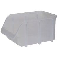 Caixa de armazenamento 145x240x125 mm, capacidade de 3L, polipropileno transparente, Hünersdorff