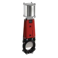 Válvula de guilhotina DN300mm, acionamento pneumático