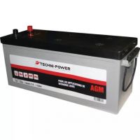 BATERIA 12V 135AH DESCARGA LENTA AGM LAZER + A ESQUERDA TECHNI POWER