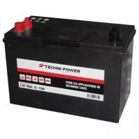 BATERIA 12V 95AH DESCARGA LENTA DUPLA + À ESQUERDA TECHNI POWER