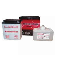 BATERIA TIPO 12N5-3B (+ À DIREITA) COM PACOTE DE ÁCIDO