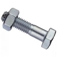 BOULON TETE HEXAGONALE 8X40 ZINGUE 8.8 FP BLISTER DE 10